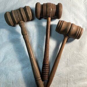 Wooden Gavels/Mallets (set of 3)